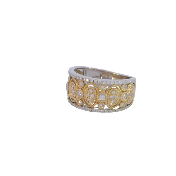 14ktt 1/2ctw 9.5mm wide Fashion Band Image 3 Bryan Jewelry Prattville, AL