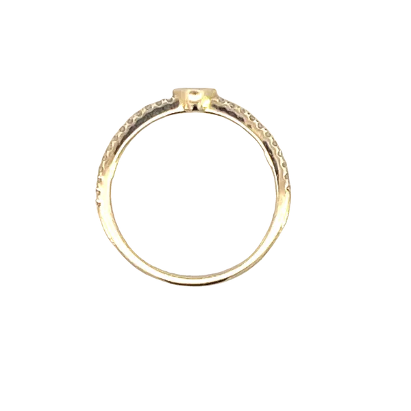 All about April Petite Diamond Stackable-14ky Image 4 Bryan Jewelry Prattville, AL