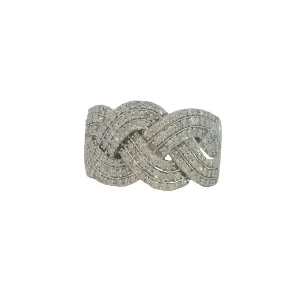 Diamond woven pattern fashion ring Bryan Jewelry Prattville, AL