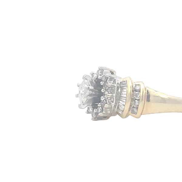 Previously Loved mixed cut diamond fashion ring with marquise center-14ky Image 2 Bryan Jewelry Prattville, AL