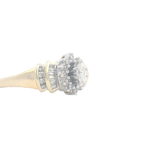 Previously Loved mixed cut diamond fashion ring with marquise center-14ky Image 4 Bryan Jewelry Prattville, AL