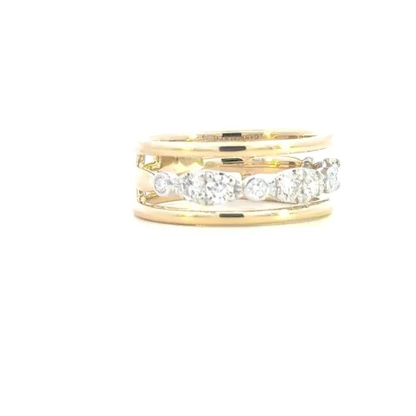 Gabriel Fashion-Contemporary Collection Three Row Ring -14ky Image 3 Bryan Jewelry Prattville, AL