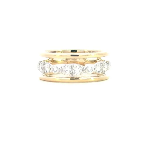 Gabriel Fashion-Contemporary Collection Three Row Ring -14ky Image 4 Bryan Jewelry Prattville, AL