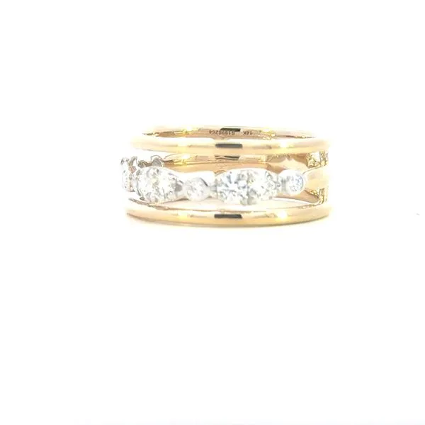 Gabriel Fashion-Contemporary Collection Three Row Ring -14ky Image 5 Bryan Jewelry Prattville, AL