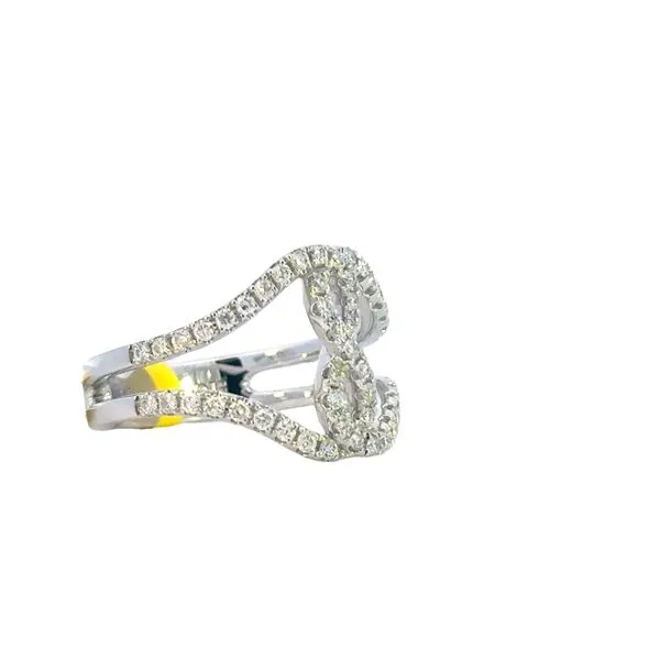Elegant Infinity Diamond Ring in 14K White Gold Image 3 Bryan Jewelry Prattville, AL