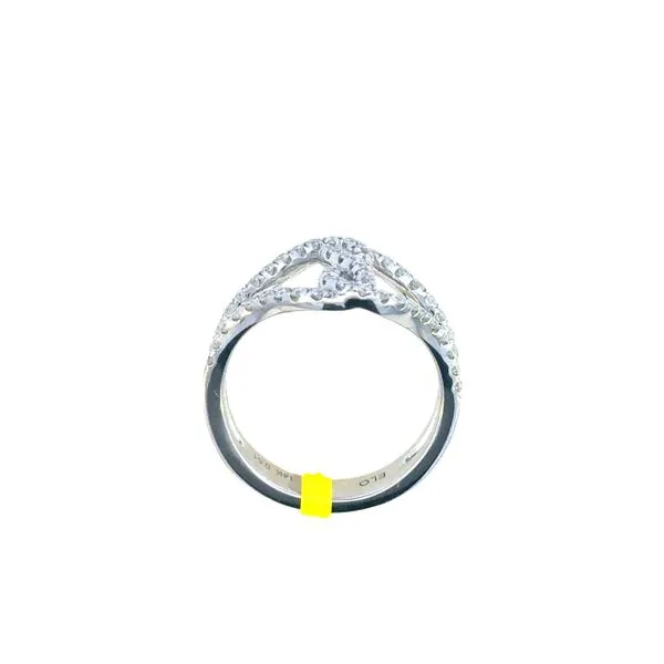 Elegant Infinity Diamond Ring in 14K White Gold Image 4 Bryan Jewelry Prattville, AL