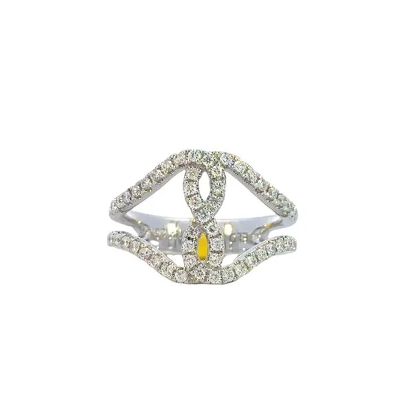 Elegant Infinity Diamond Ring in 14K White Gold Bryan Jewelry Prattville, AL