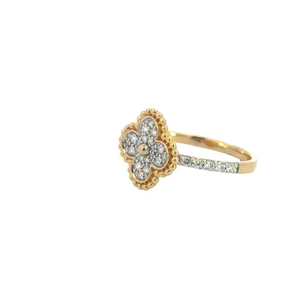 Clover diamond ring 1/3ctw-14ky Image 3 Bryan Jewelry Prattville, AL