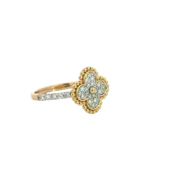 Clover diamond ring 1/3ctw-14ky Image 4 Bryan Jewelry Prattville, AL