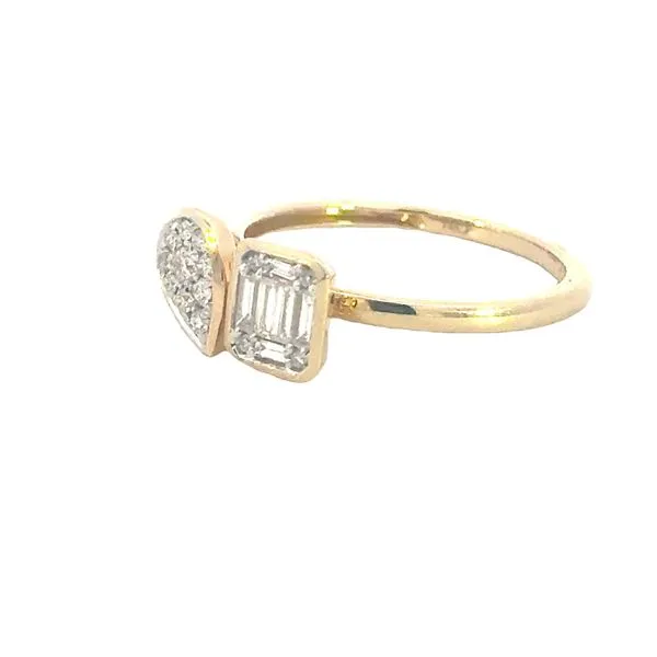 Modern Romance with a Twist, Diamond Toi Et Moi Ring in 14ky Image 2 Bryan Jewelry Prattville, AL