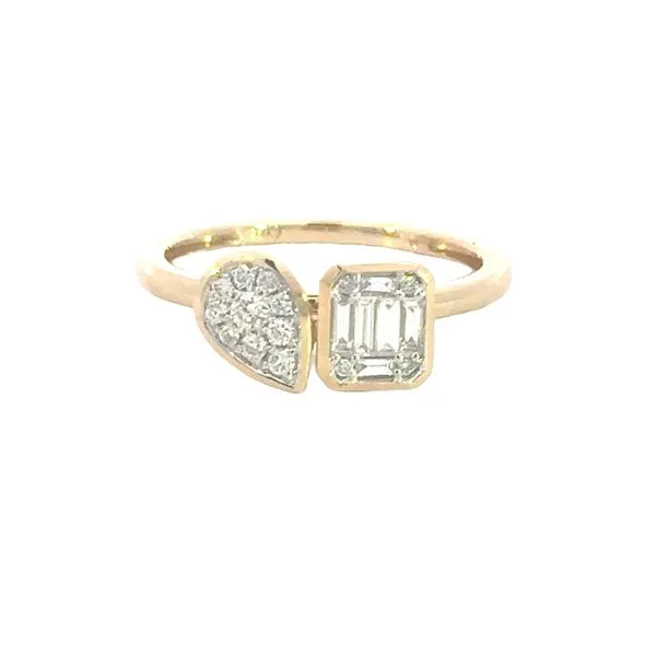 Modern Romance with a Twist, Diamond Toi Et Moi Ring in 14ky Bryan Jewelry Prattville, AL