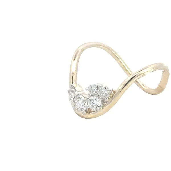 U-Shape Diamond Ring-14ky Image 2 Bryan Jewelry Prattville, AL