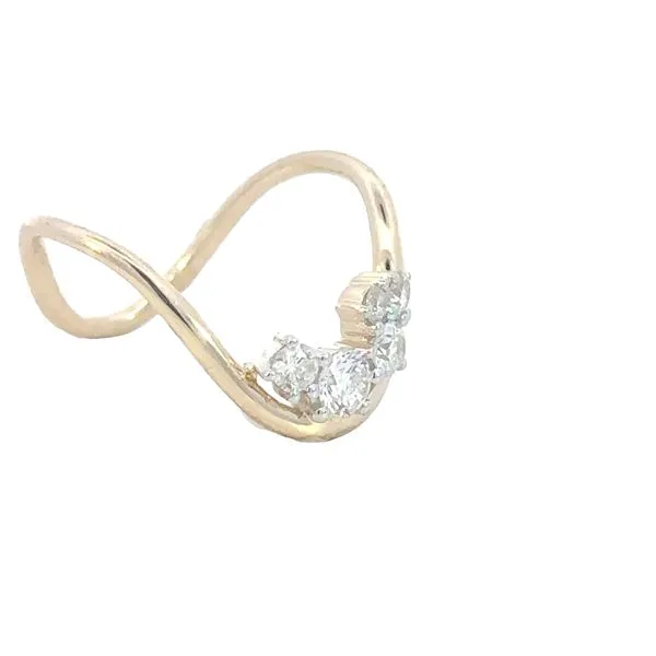 U-Shape Diamond Ring-14ky Image 3 Bryan Jewelry Prattville, AL