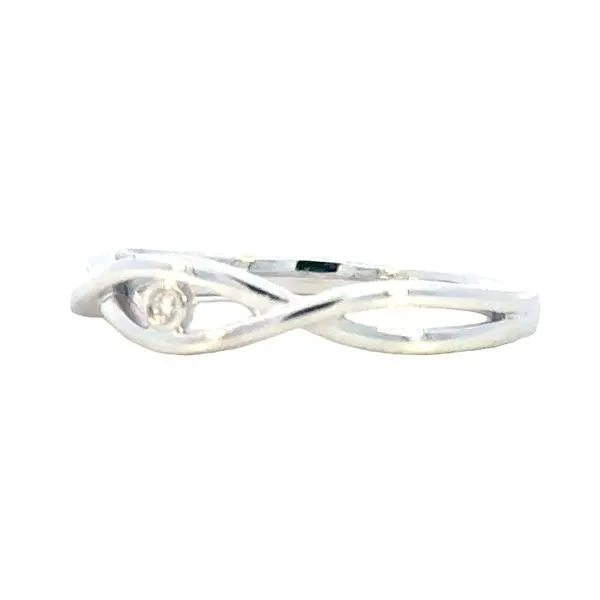 Diva Diamond Infinity Ring in Sterling Silver Image 2 Bryan Jewelry Prattville, AL