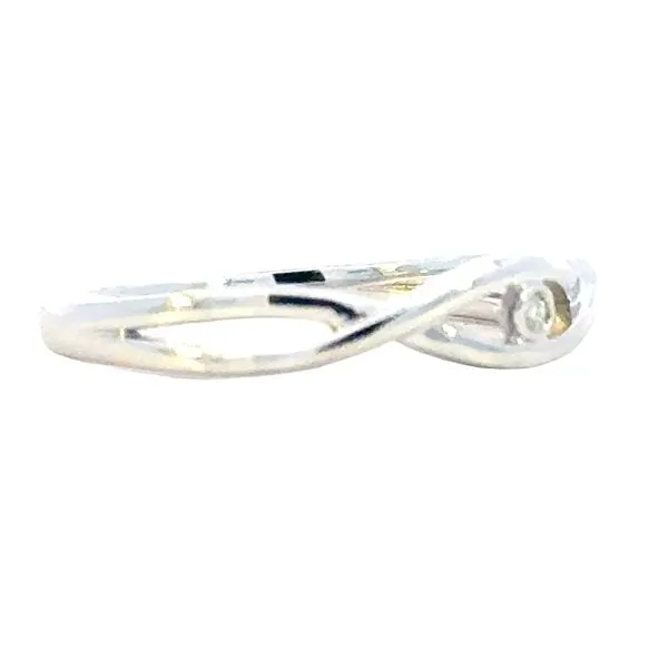 Diva Diamond Infinity Ring in Sterling Silver Image 3 Bryan Jewelry Prattville, AL