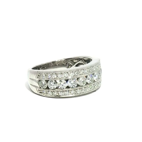 14kw Triple Row Diamond Band Image 2 Bryan Jewelry Prattville, AL
