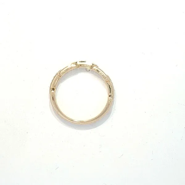 Linked in Luxury: The 14k Yellow Gold .10ctw Diamond Ring Image 4 Bryan Jewelry Prattville, AL