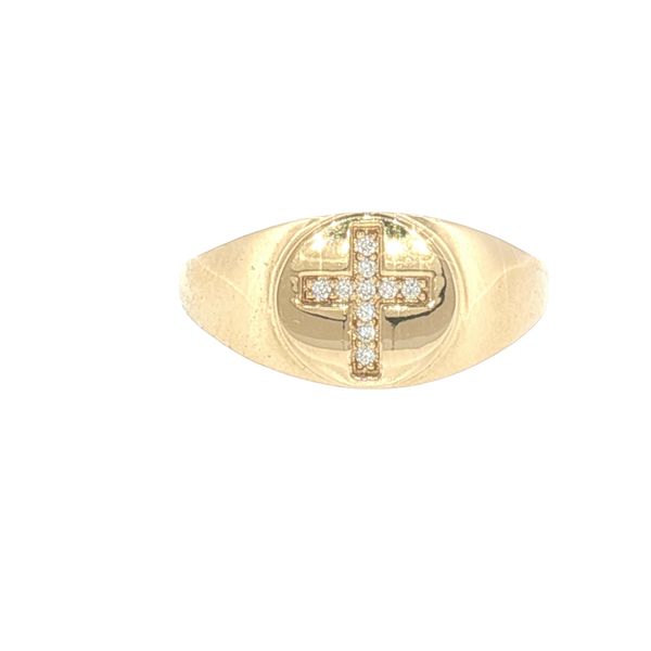 Bold Faith: Diamond Cross Signet Ring Bryan Jewelry Prattville, AL