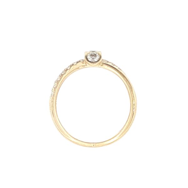 Golden Radiance: Diamond Crossover Fashion Ring Image 5 Bryan Jewelry Prattville, AL