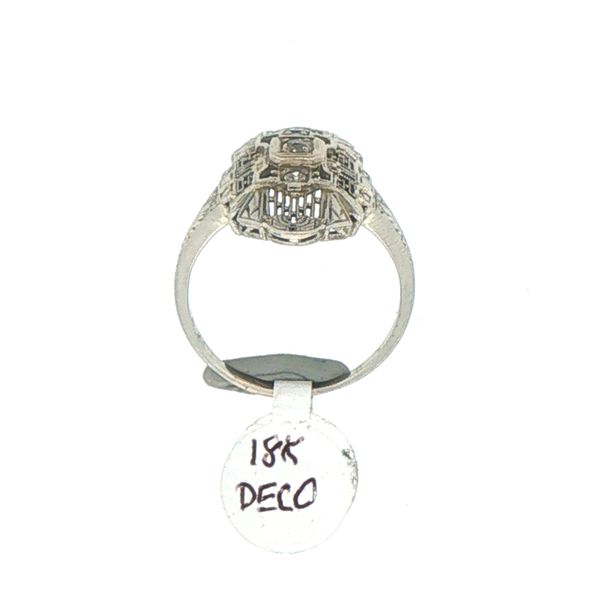 Antique Art Deco Diamond Filigree Ring Image 5 Bryan Jewelry Prattville, AL
