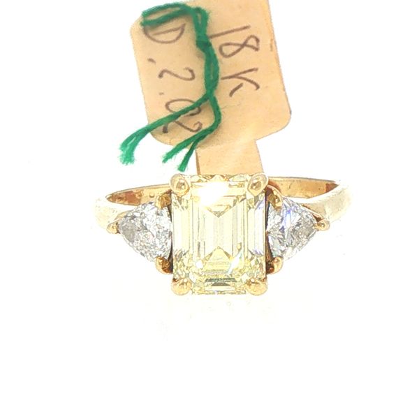 Estate Fancy Yellow Diamond Ring Bryan Jewelry Prattville, AL