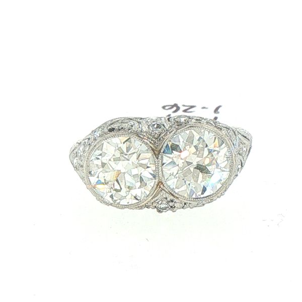 Art Deco Two Stone Diamond Ring Bryan Jewelry Prattville, AL
