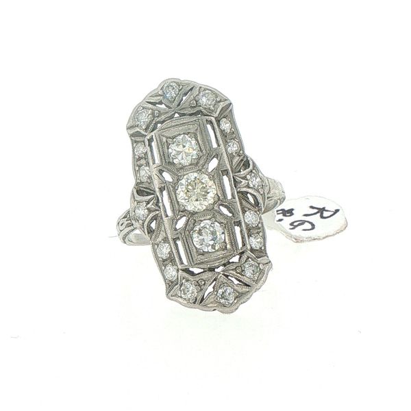 Estate Platinum Diamond Dinner Ring Bryan Jewelry Prattville, AL