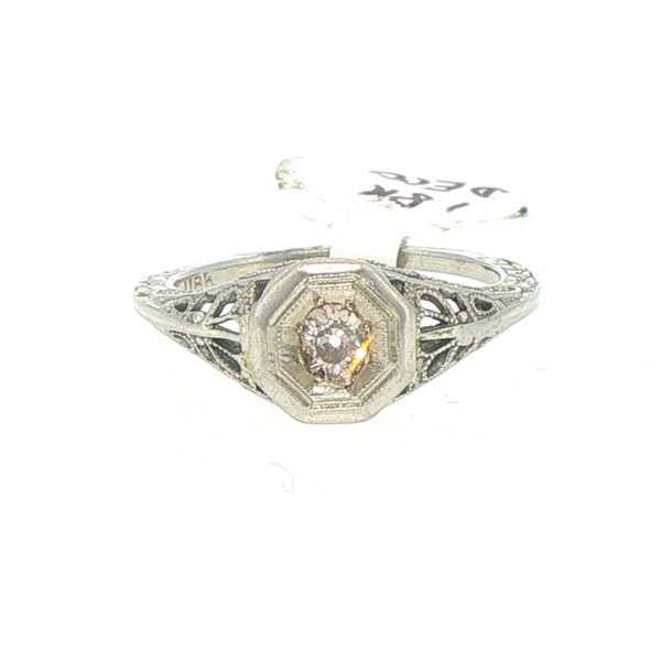 Art Deco Diamond Solitaire Estate Ring Bryan Jewelry Prattville, AL