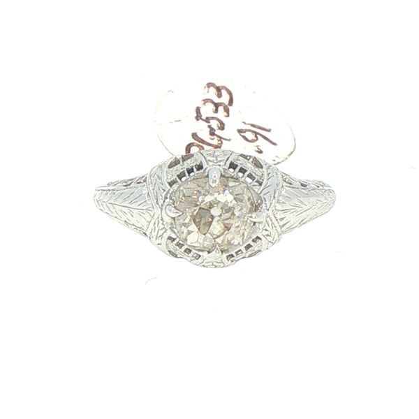 Antique Filigree Diamond Solitaire Ring Bryan Jewelry Prattville, AL