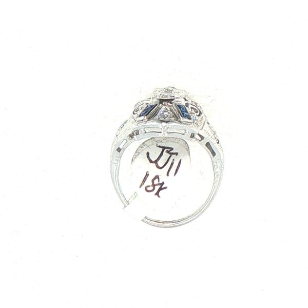 Art Deco Sapphire & Diamond Dinner Ring Image 5 Bryan Jewelry Prattville, AL