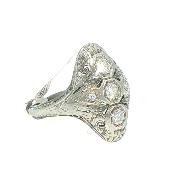 18kw Art Deco 1/2ctw diamond ring from a prior estate Image 2 Bryan Jewelry Prattville, AL