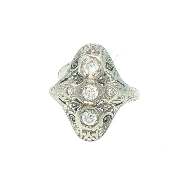 18kw Art Deco 1/2ctw diamond ring from a prior estate Bryan Jewelry Prattville, AL