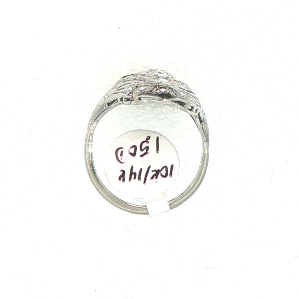 Art Deco Diamond & Sapphire Estate Ring Image 5 Bryan Jewelry Prattville, AL
