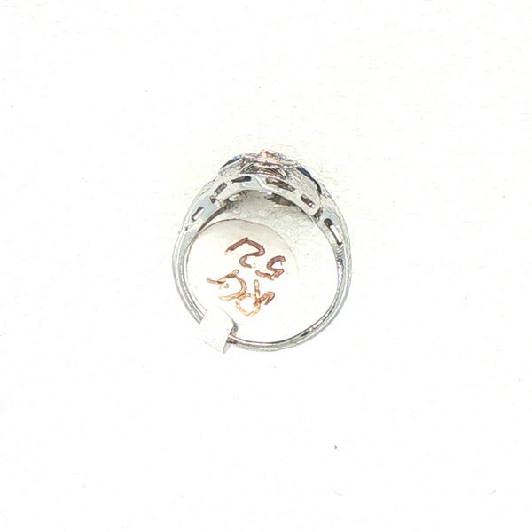 Art Deco Diamond & Sapphire Dinner Ring Image 5 Bryan Jewelry Prattville, AL