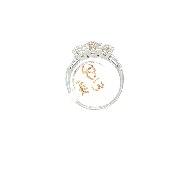 Art Deco Three Stone Diamond Ring Image 5 Bryan Jewelry Prattville, AL