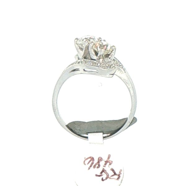 Estate Retro Period Two Stone Diamond Ring Image 5 Bryan Jewelry Prattville, AL