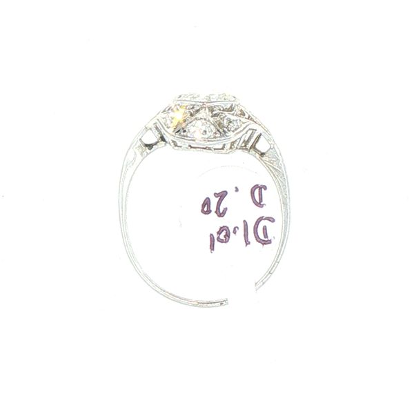 Estate Art Deco Diamond Filigree Dinner Ring Image 5 Bryan Jewelry Prattville, AL