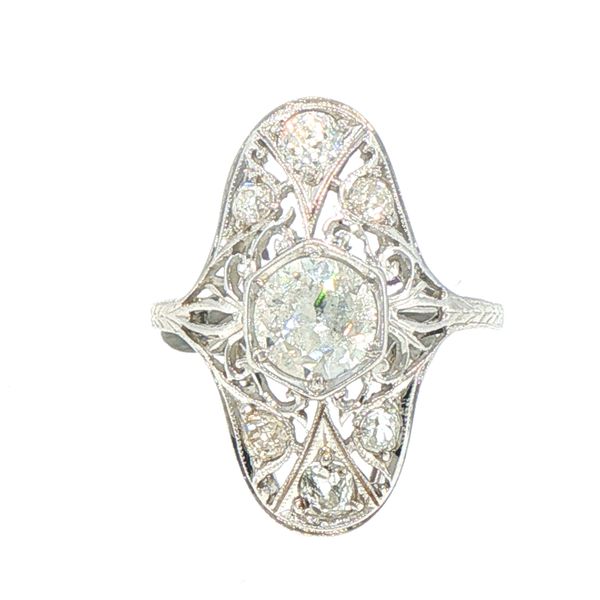 Estate Art Deco Diamond Filigree Dinner Ring Bryan Jewelry Prattville, AL