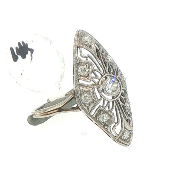Estate Art Deco Nine Diamond Dinner Ring Image 3 Bryan Jewelry Prattville, AL