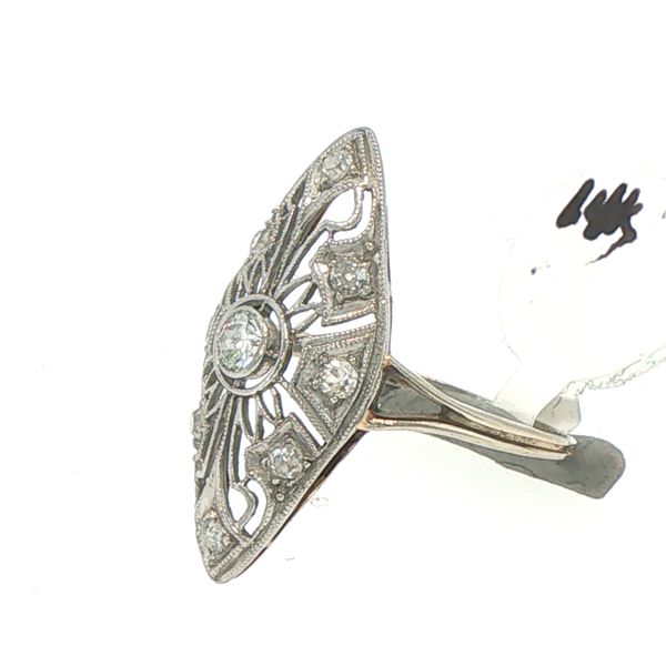 Estate Art Deco Nine Diamond Dinner Ring Image 4 Bryan Jewelry Prattville, AL