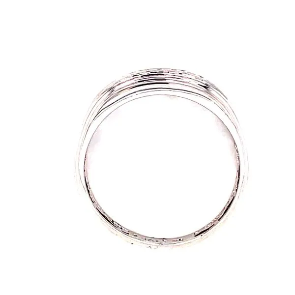 10k White Gold Five-Diamond Gent’s Band – 1/5ctw Image 4 Bryan Jewelry Prattville, AL