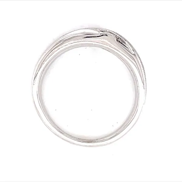 Men's Three Diamond Band in 10kw with .06ctw natural diamonds Image 4 Bryan Jewelry Prattville, AL