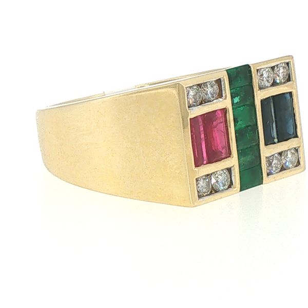 Estate Gentleman's Jewel Tone Gemstone Ring Image 2 Bryan Jewelry Prattville, AL