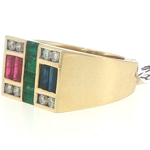 Estate Gentleman's Jewel Tone Gemstone Ring Image 3 Bryan Jewelry Prattville, AL