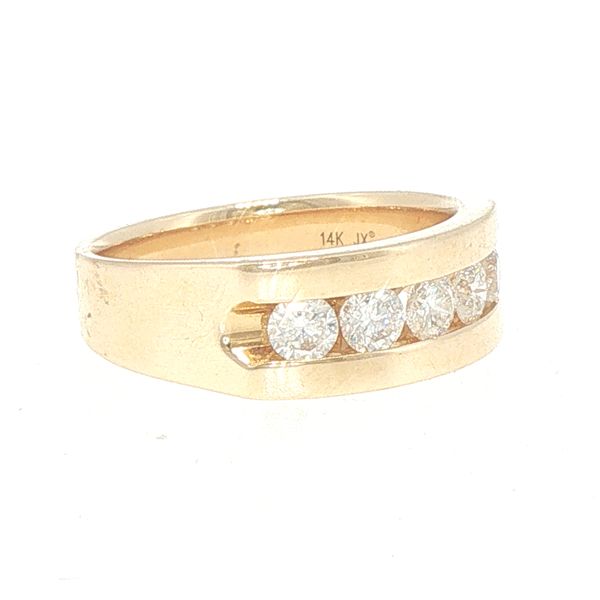Men's 5 Stone Diamond Band Image 2 Bryan Jewelry Prattville, AL