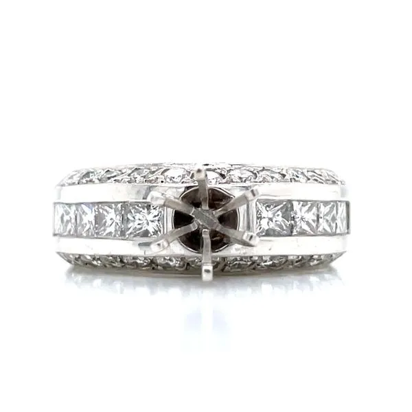 Platinum Stand Alone Diamond Semi-moun Bryan Jewelry Prattville, AL