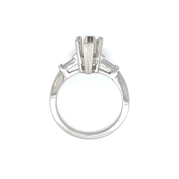 Marquise Semi-mount with Baguettes Image 5 Bryan Jewelry Prattville, AL