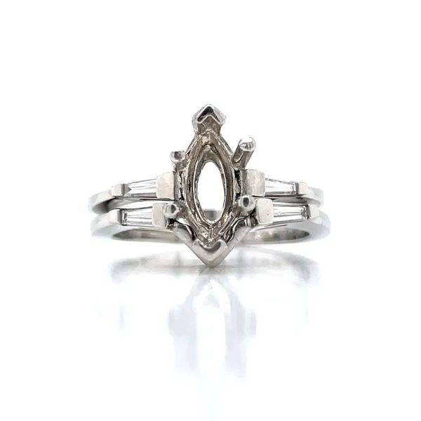 Marquise Semi-mount with Baguettes Bryan Jewelry Prattville, AL