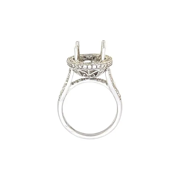 1.03 Ctw Round Cut Diamond Semi-mount / 14 Kt W Image 2 Bryan Jewelry Prattville, AL
