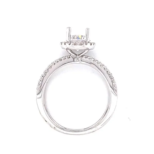 An 18kw .38ctw diamond semi mount with cz center Image 3 Bryan Jewelry Prattville, AL